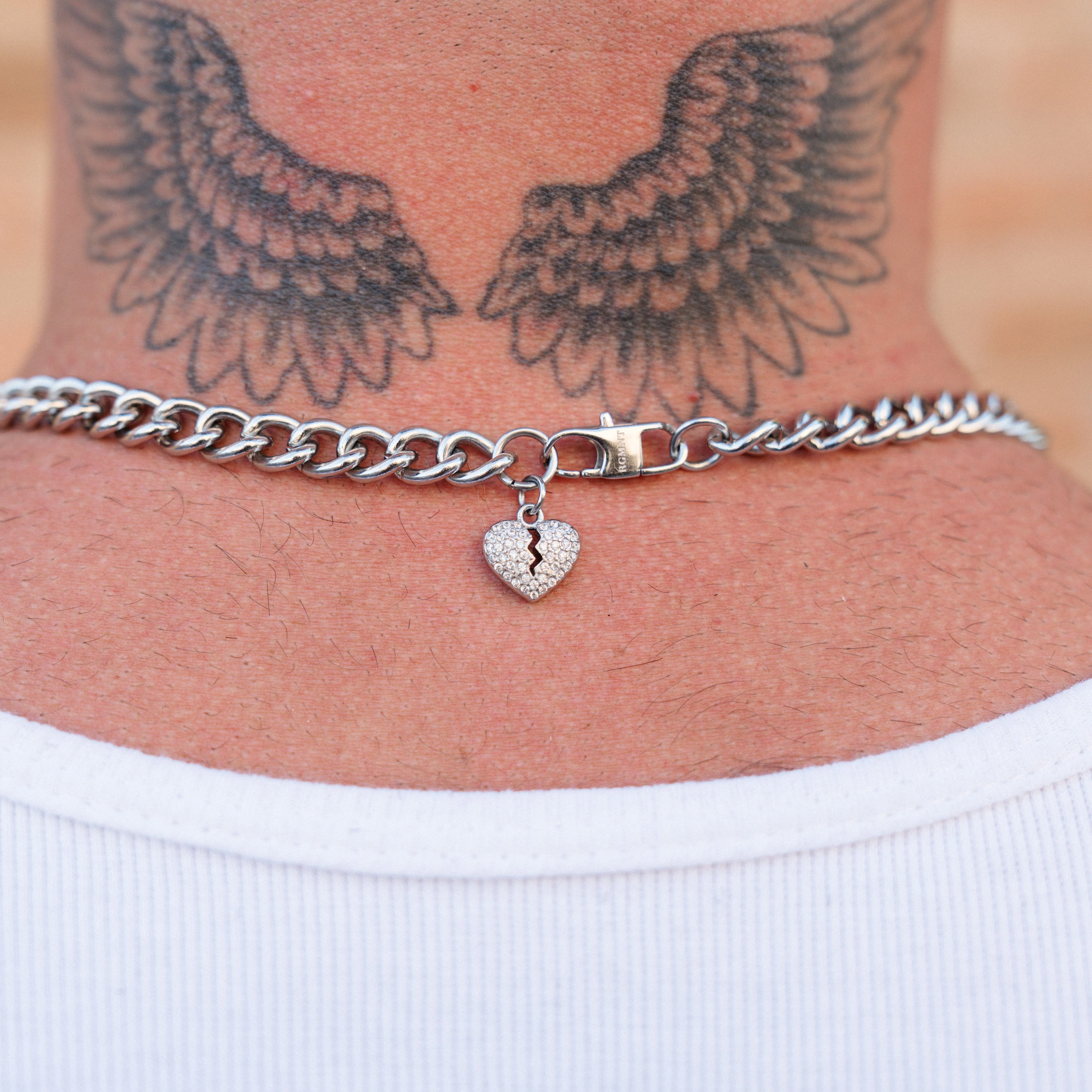 Broken Hearts Necklace - Silver RG1008S - Image 5