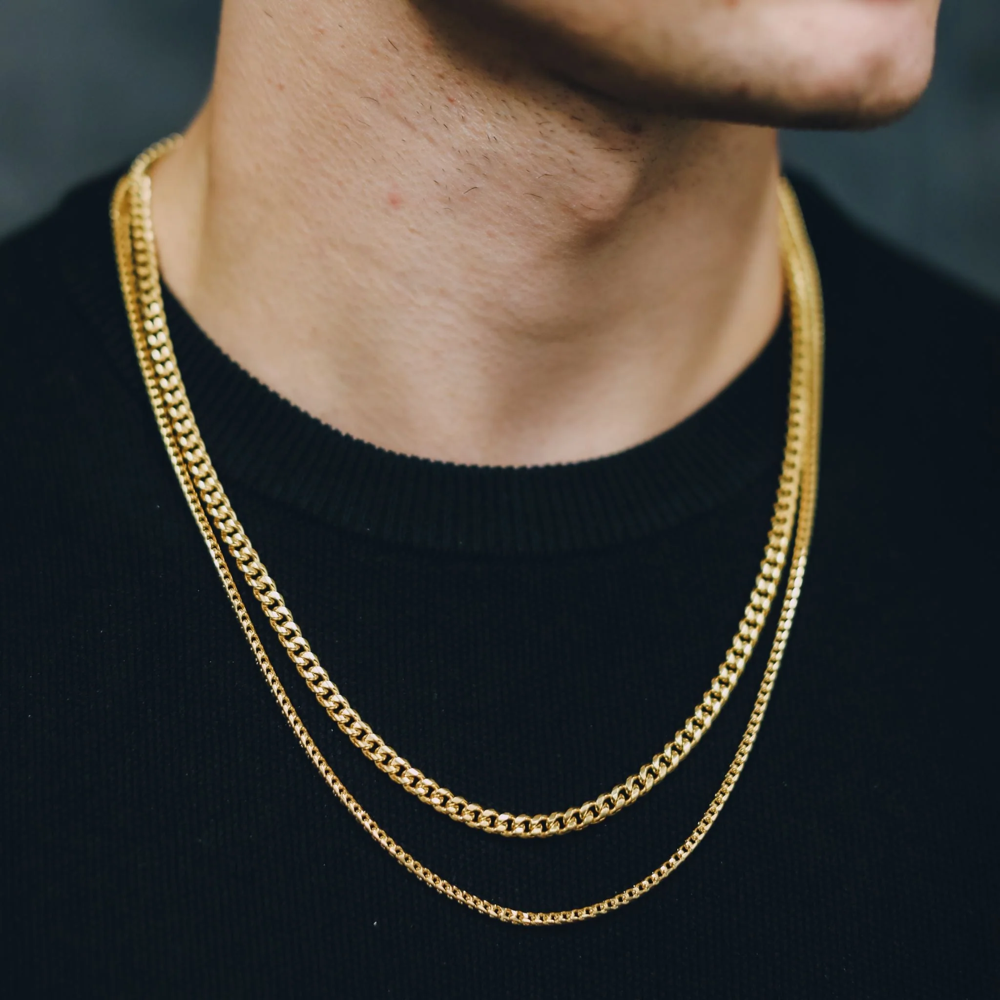 Cuban Link+ Franco Link Stack - 14K Gold RG131+RG120 - Image 3